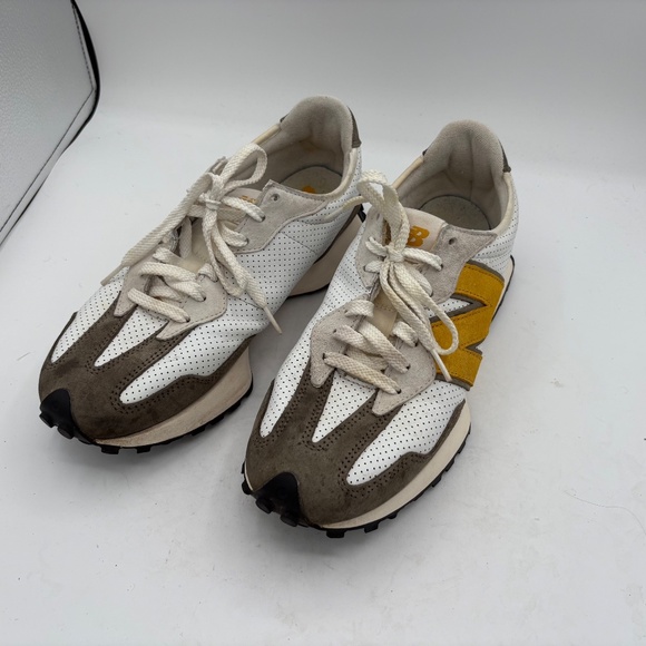 New Balance MS327PO White/Yellow/Olive Men's Sneaker Sz 10 - Picture 8 of 12